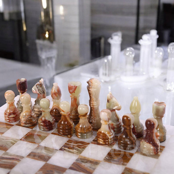 White & Onyx Chess (12x12)