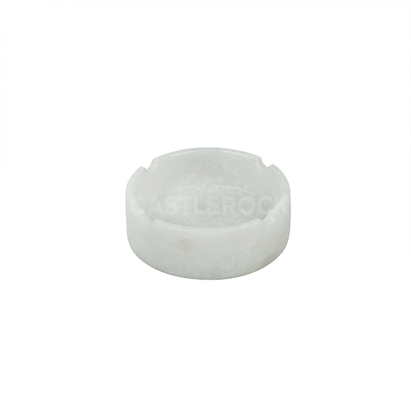 Ash Tray with Holder - White