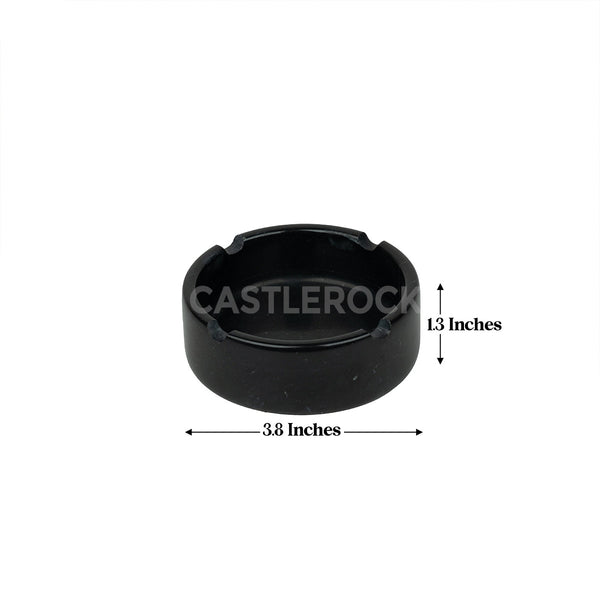Ash Tray with Holder - Black