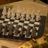 White & Black Matt Marble Statue Chess Set (15x15)