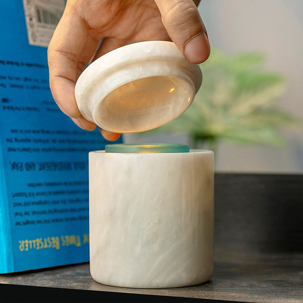 Candle Jar - White - Castle Rock