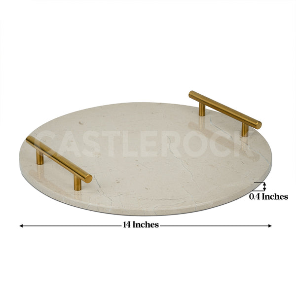 Verona Marble Tray - Round