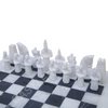 White & Black Matt Marble Statue Chess Set (15x15)