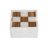 Marble Tea Coasters Square - Brown & White (Set of 6) - Castle Rock