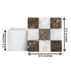 Marble Tea Coasters Square - Grey & White (Set of 6) - Castle Rock