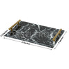 Black Star Marble Tray - Rectangle