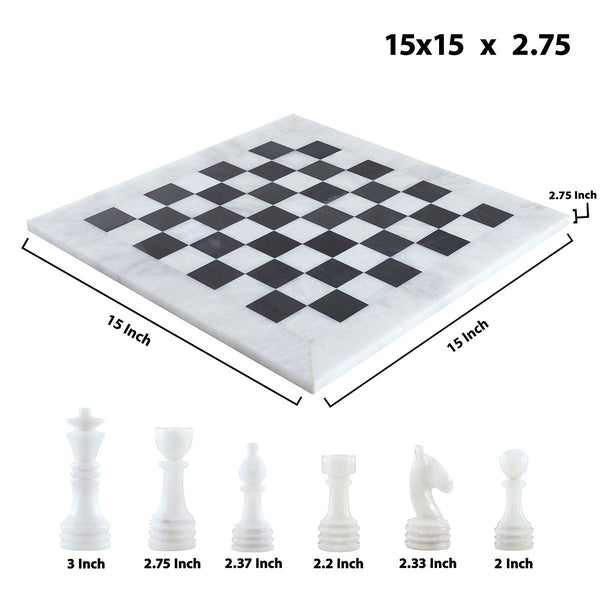 White & Black Chess (15x15) - Castle Rock