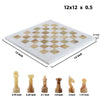 White & Onyx Chess (12x12) - Castle Rock