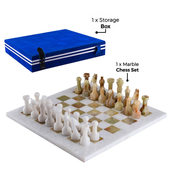 White & Onyx Chess (12x12) - Castle Rock