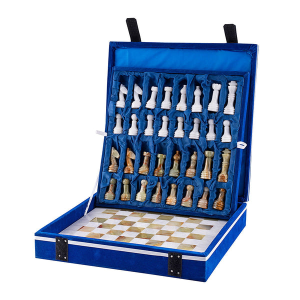 White & Onyx Chess (12x12) - Castle Rock