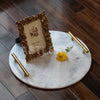 Ziarat WhiteMarble Tray - Round
