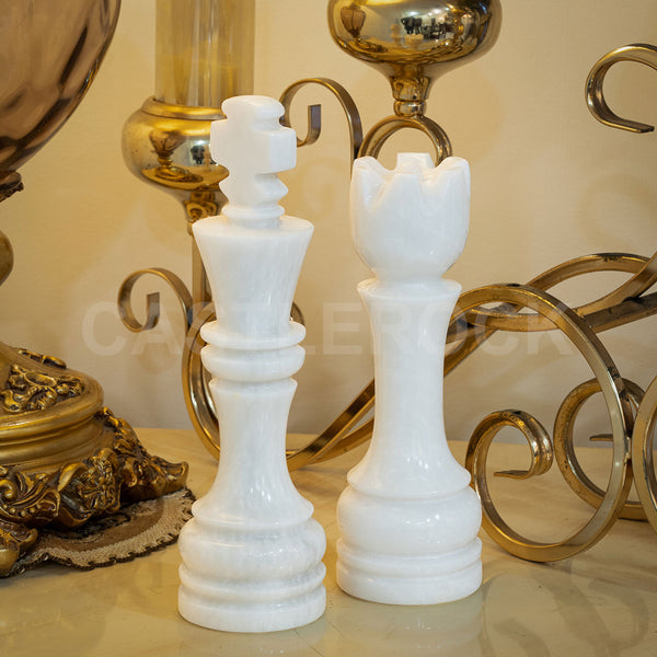 King & Queen Decoré Set - White