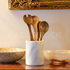 Ash White Marble Utensil Holder