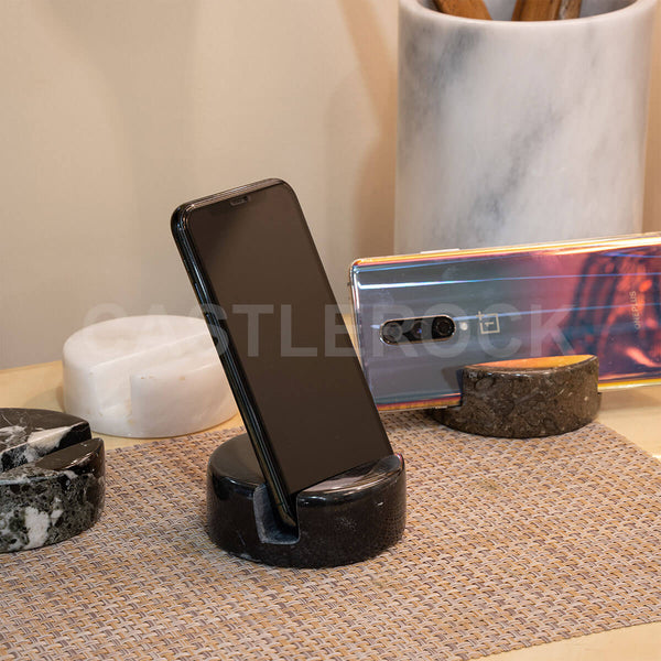 Marble Mobile Holder - Onyx Noir