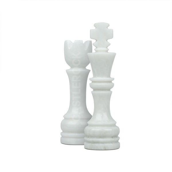 King & Queen Decoré Set - White