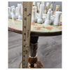 Green Onyx Chess Table with Chess Figures