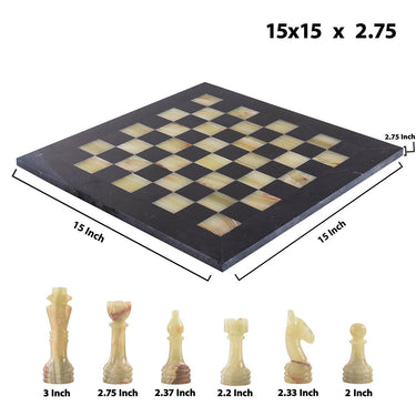 Black & Onyx Chess (15x15) - Castle Rock