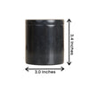 Candle Jar - Black - Castle Rock