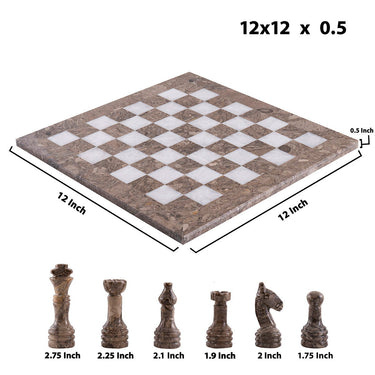 Sand Dune & White Chess (12x12) - Castle Rock