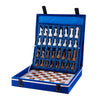 White & Driftwood Chess (12x12) - Castle Rock