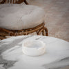 Ash Tray with Holder - White